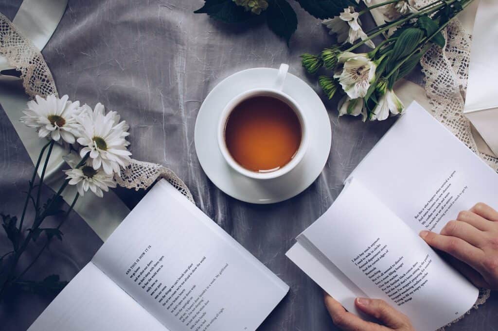 tea time, reading, poetry-3240766.jpg