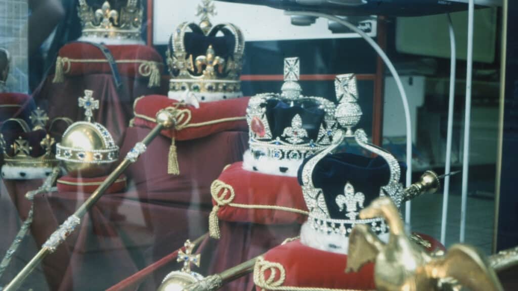 crowns on display