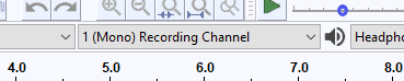 mono recording audacity